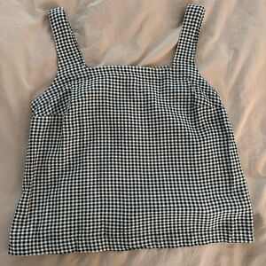 a new day Black and White Gingham Camisole